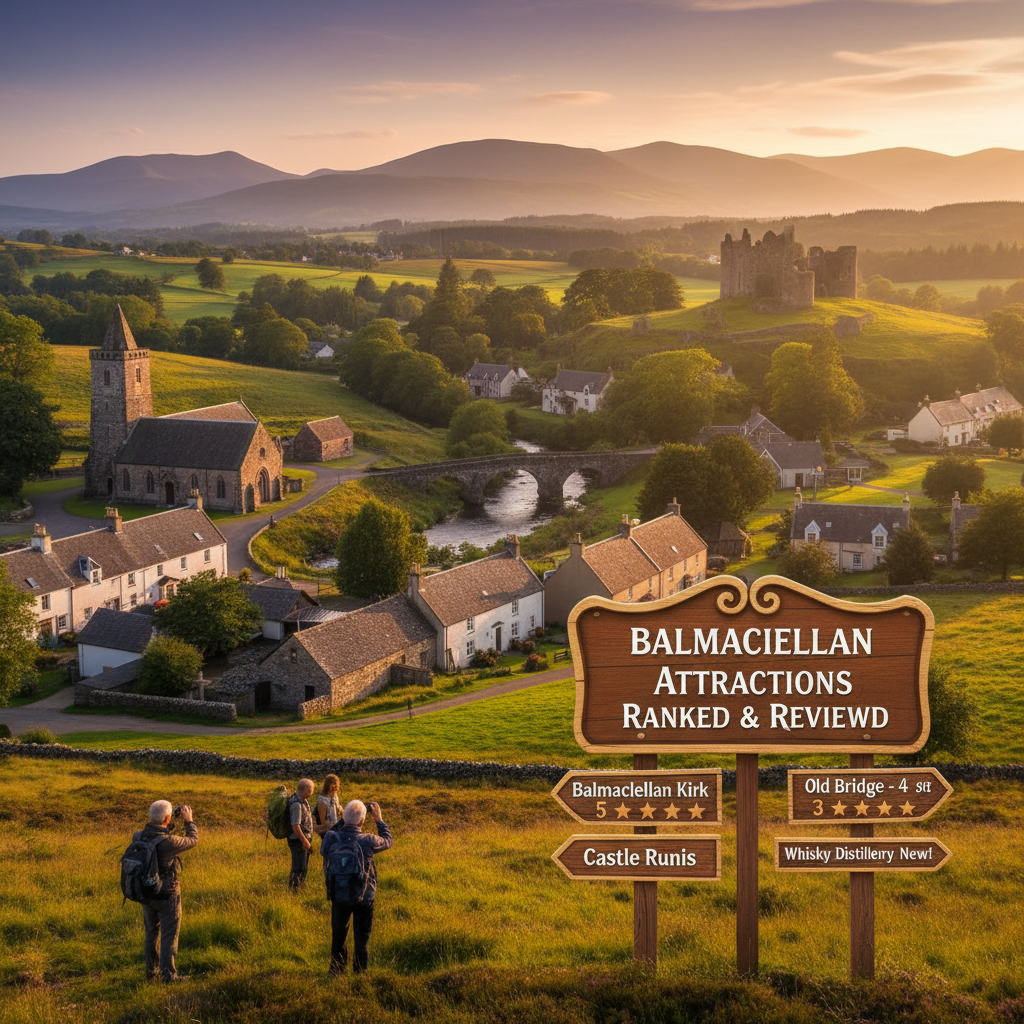 Stunning view of Balmaclellan with lush landscapes and attractions.