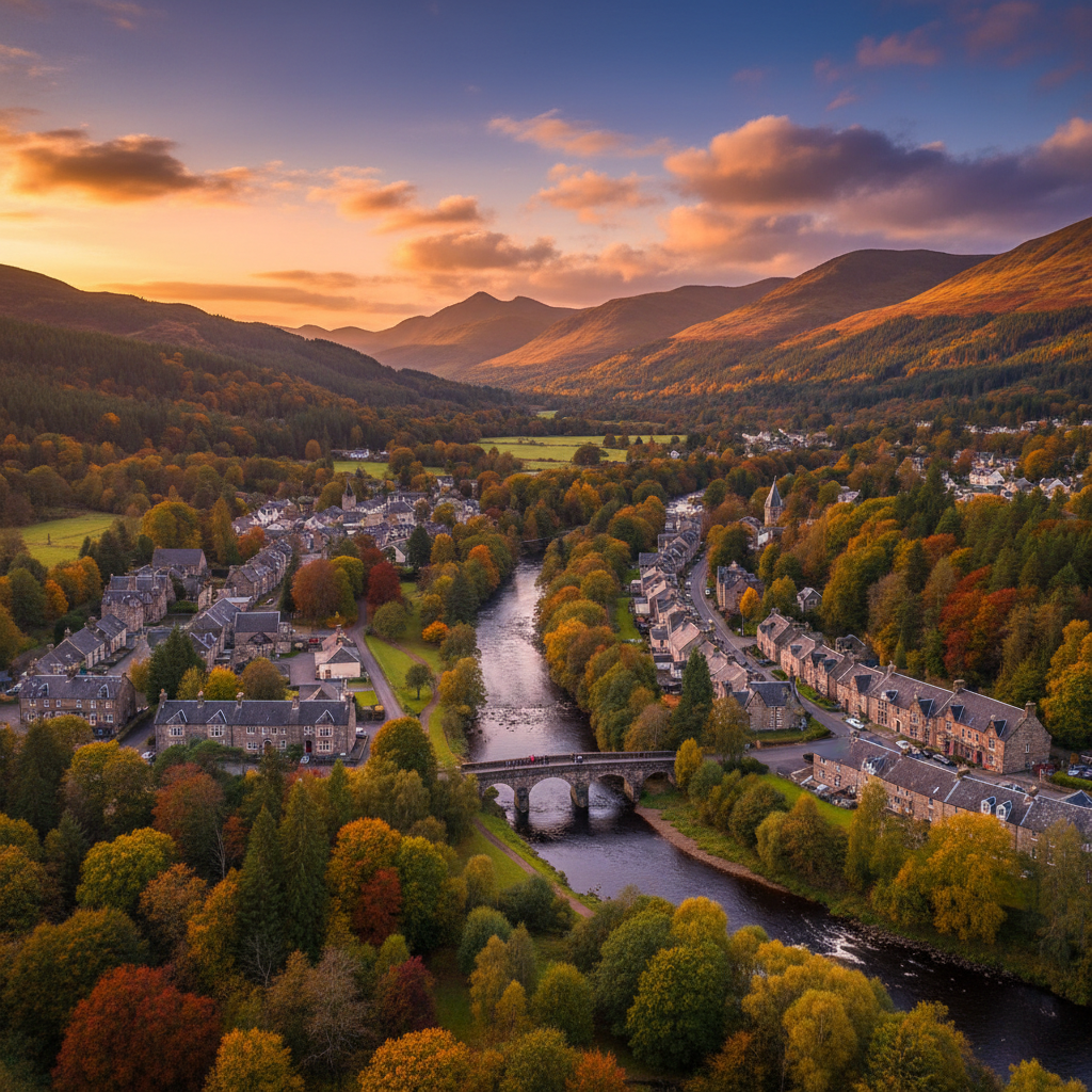 Scenic view of Pitlochry, Scotland showcasing its beautiful landscapes and attractions