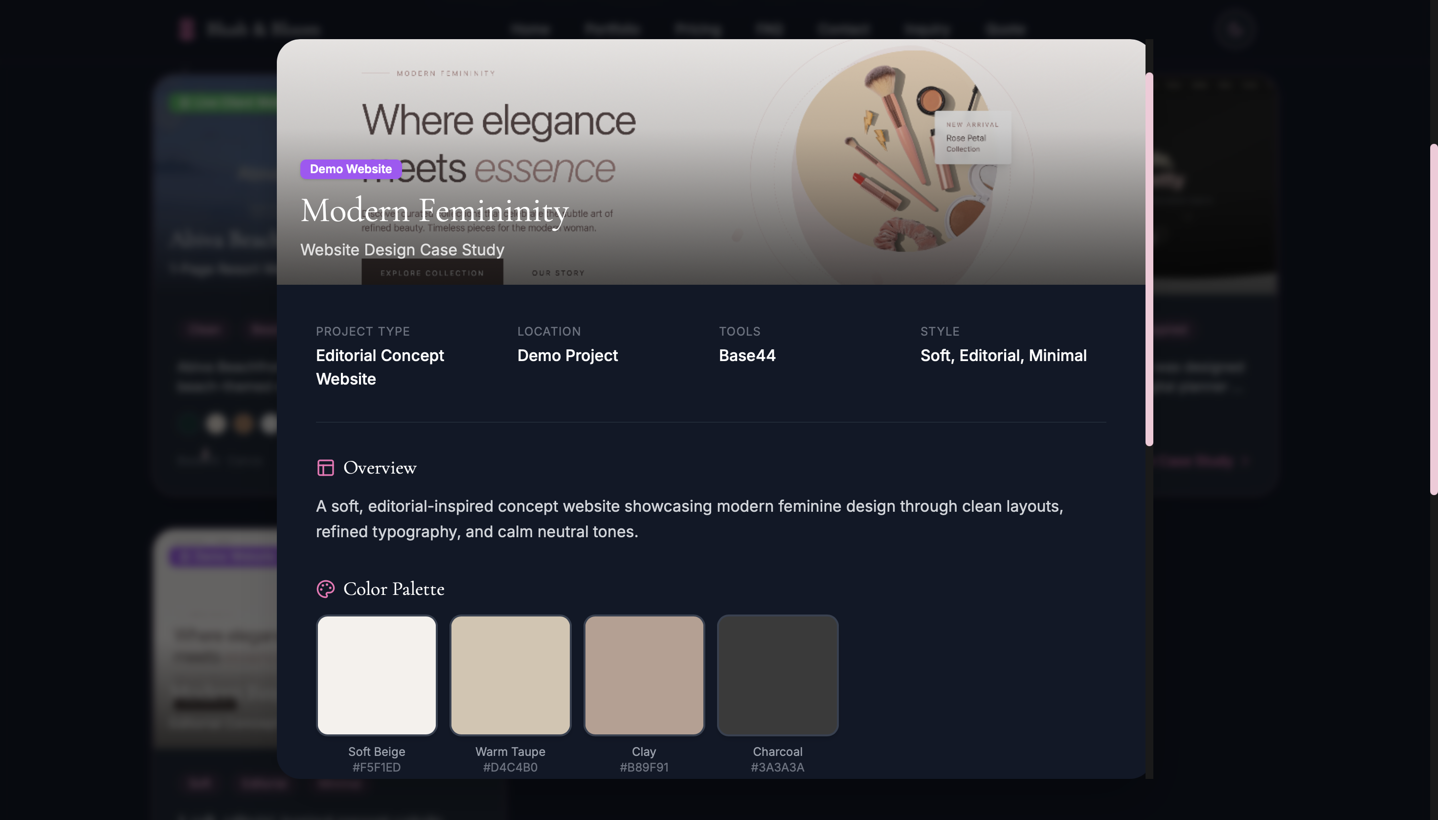 BlushBloom Suite template preview
