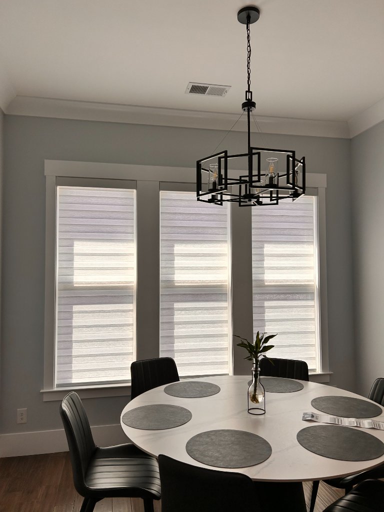 Zebra Blinds - Dining Room