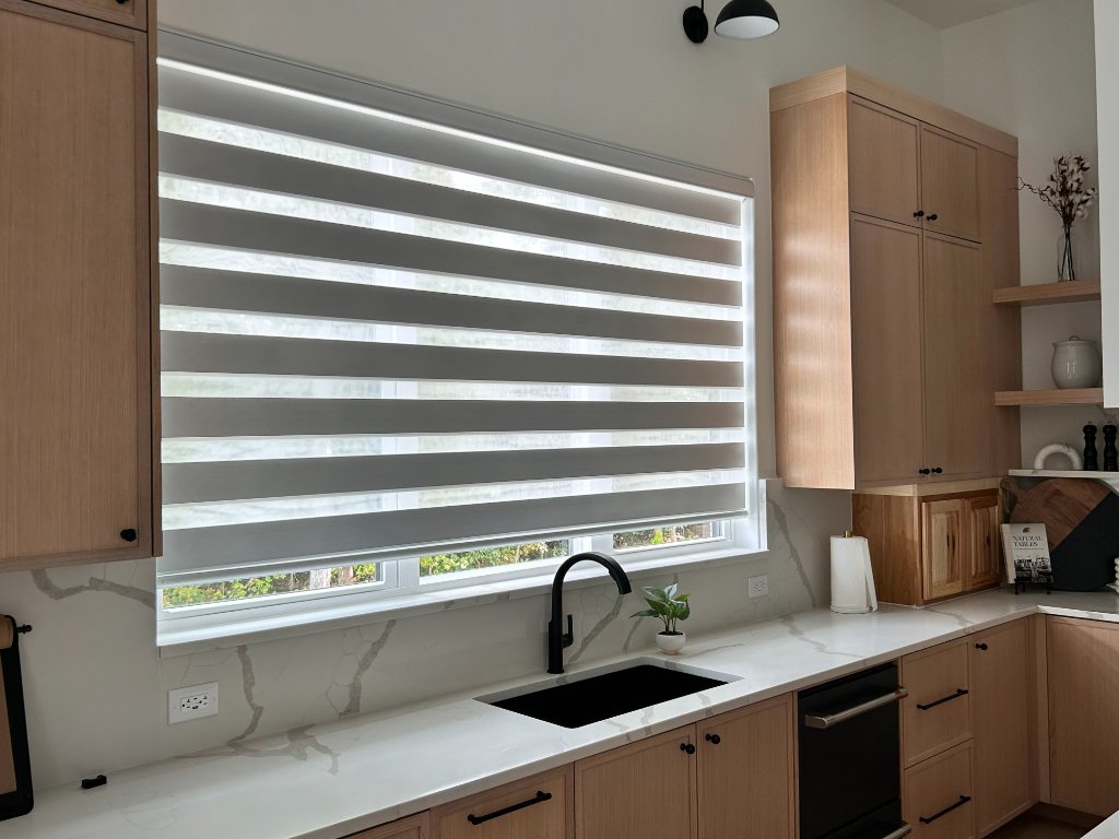 Zebra Blinds - Kitchen