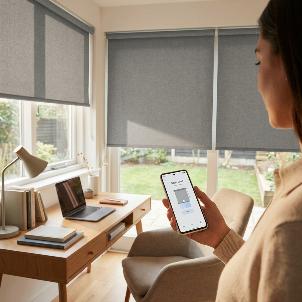 Study with Roller Blinds controlled by Google