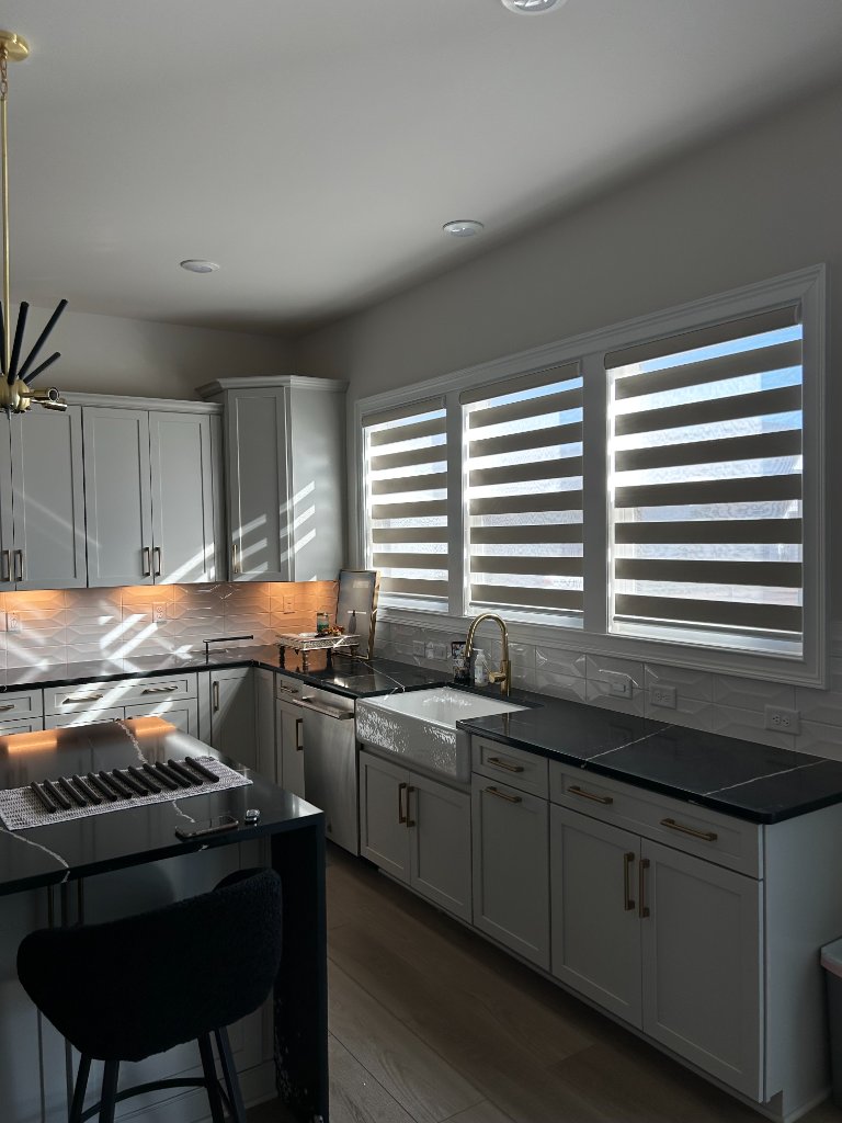 Zebra Blinds - Kitchen