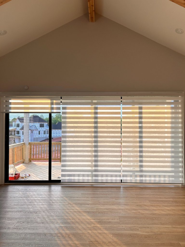 Zebra Blinds - Living Room