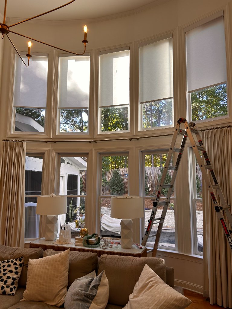Roller Blinds - Grand Room Curved Window
