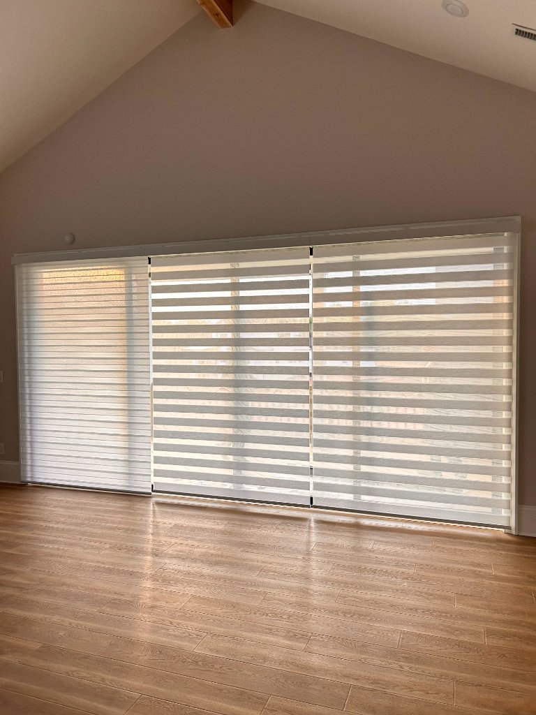 Zebra Blinds - Living Room