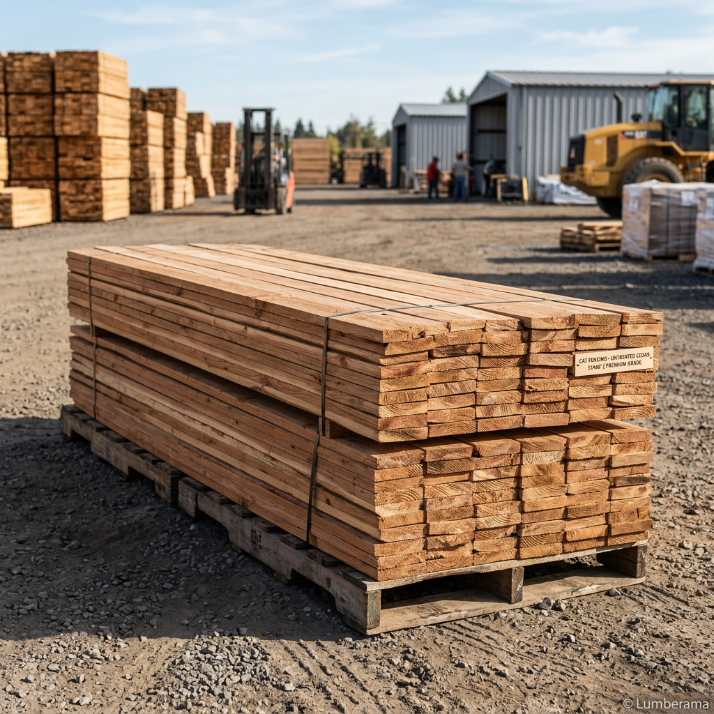 Wood fencing
