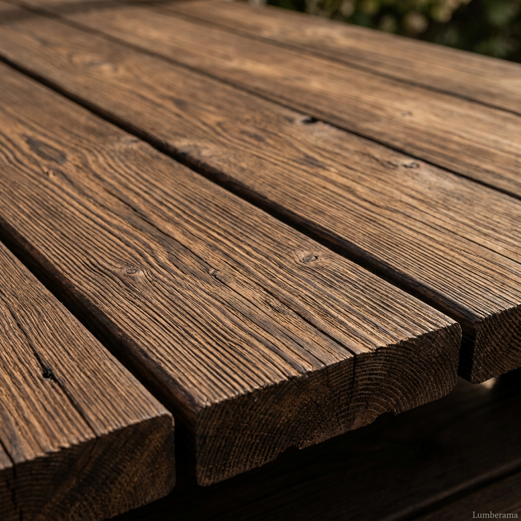 Thermally Modified Wood Decking wood grain