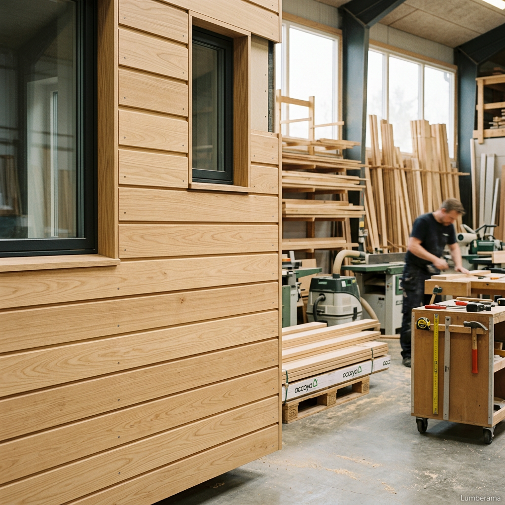 Accoya Siding installed