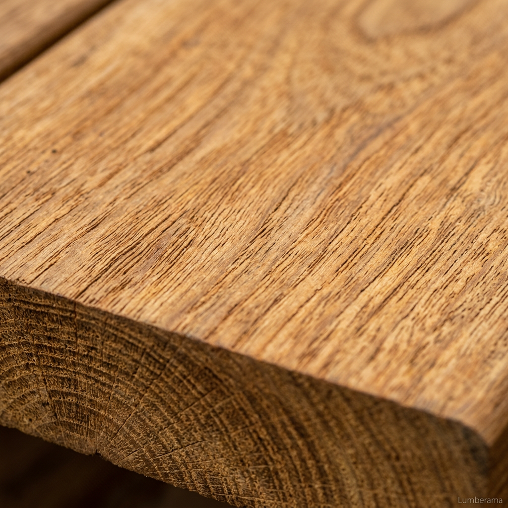 Yellow Balau Decking wood grain