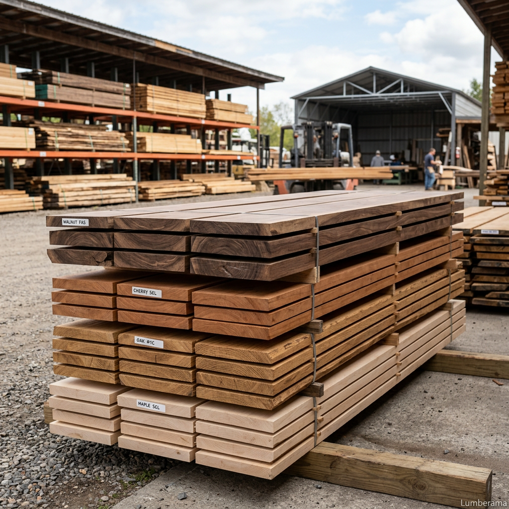 Hardwood lumber collection