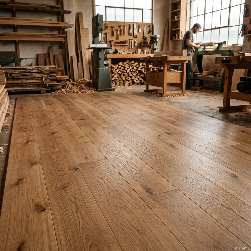 White Oak Flooring installed
