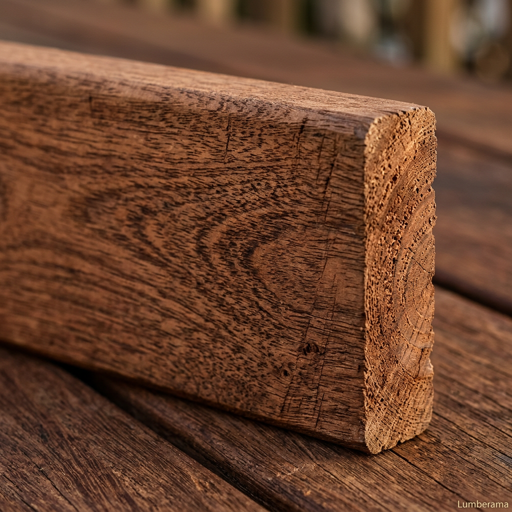 Mahogany Decking wood grain