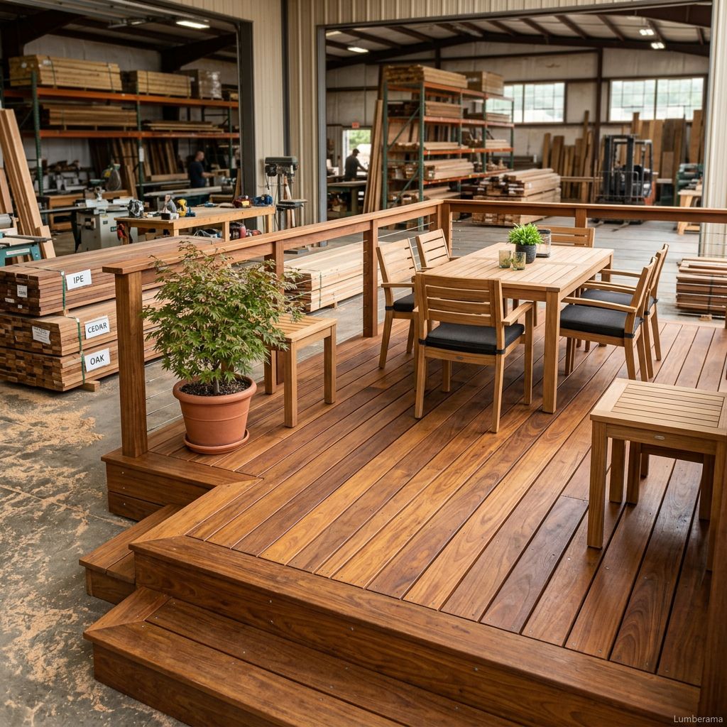 Premium wood decking