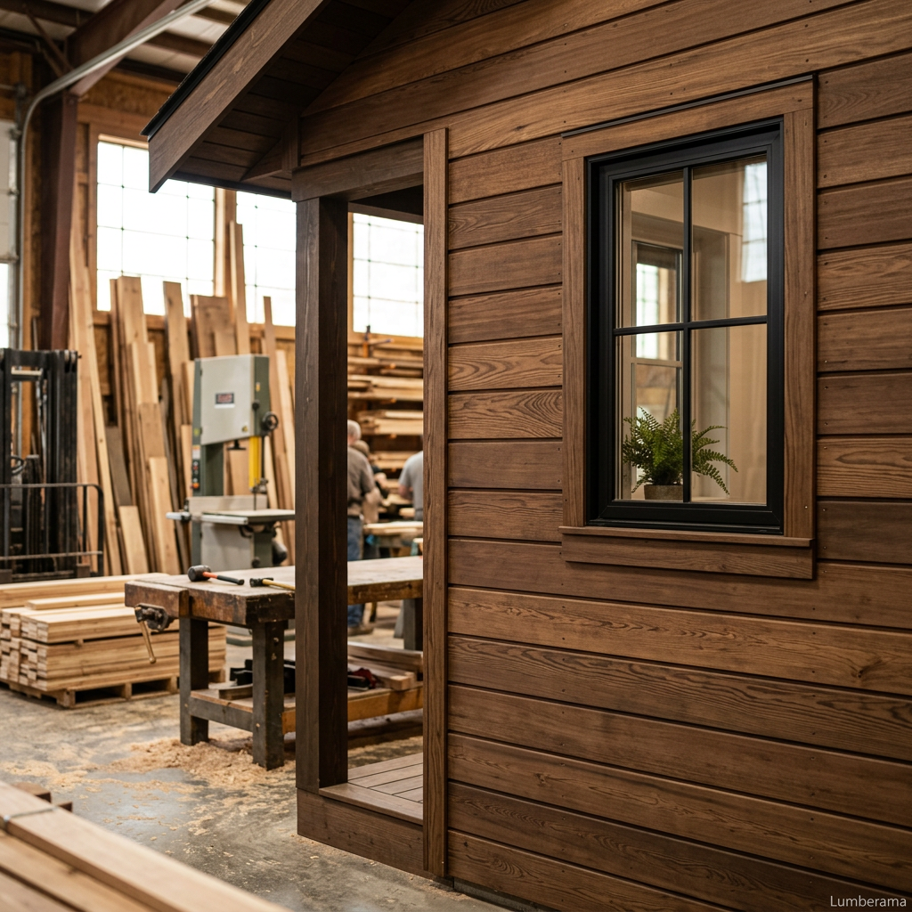 Thermally Modified Siding installed
