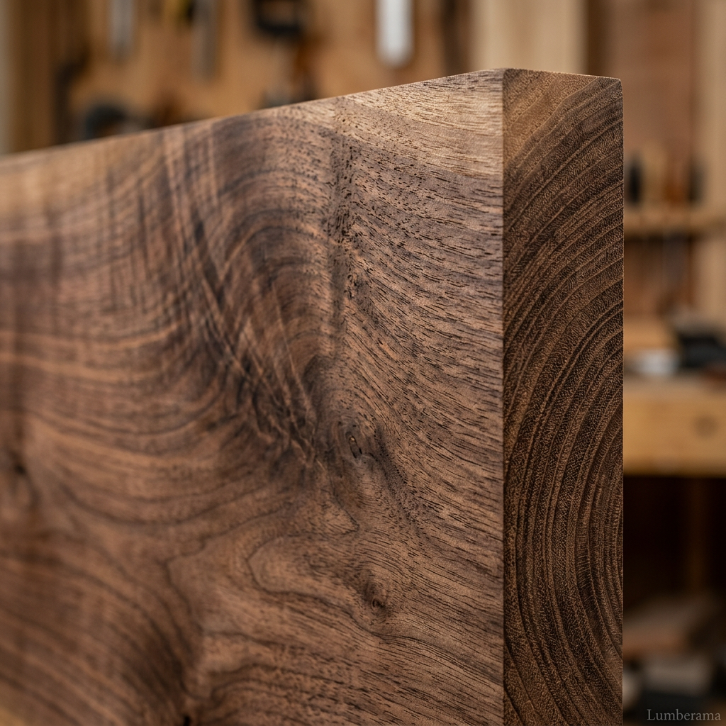 Walnut wood grain detail