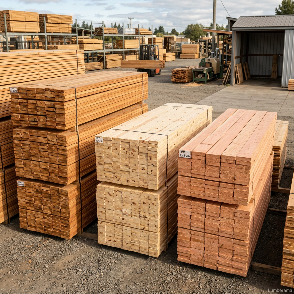 Softwood lumber selection