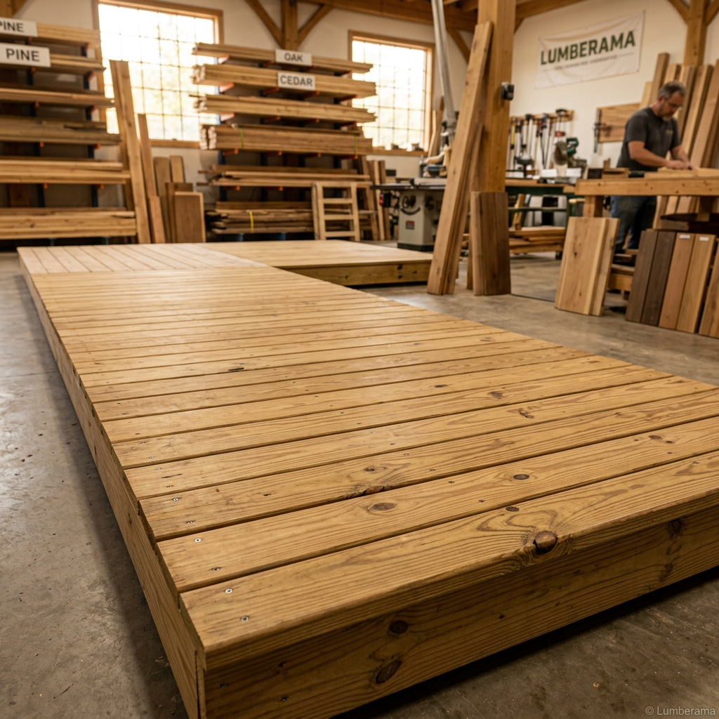 Pressure Treated Pine Decking installed
