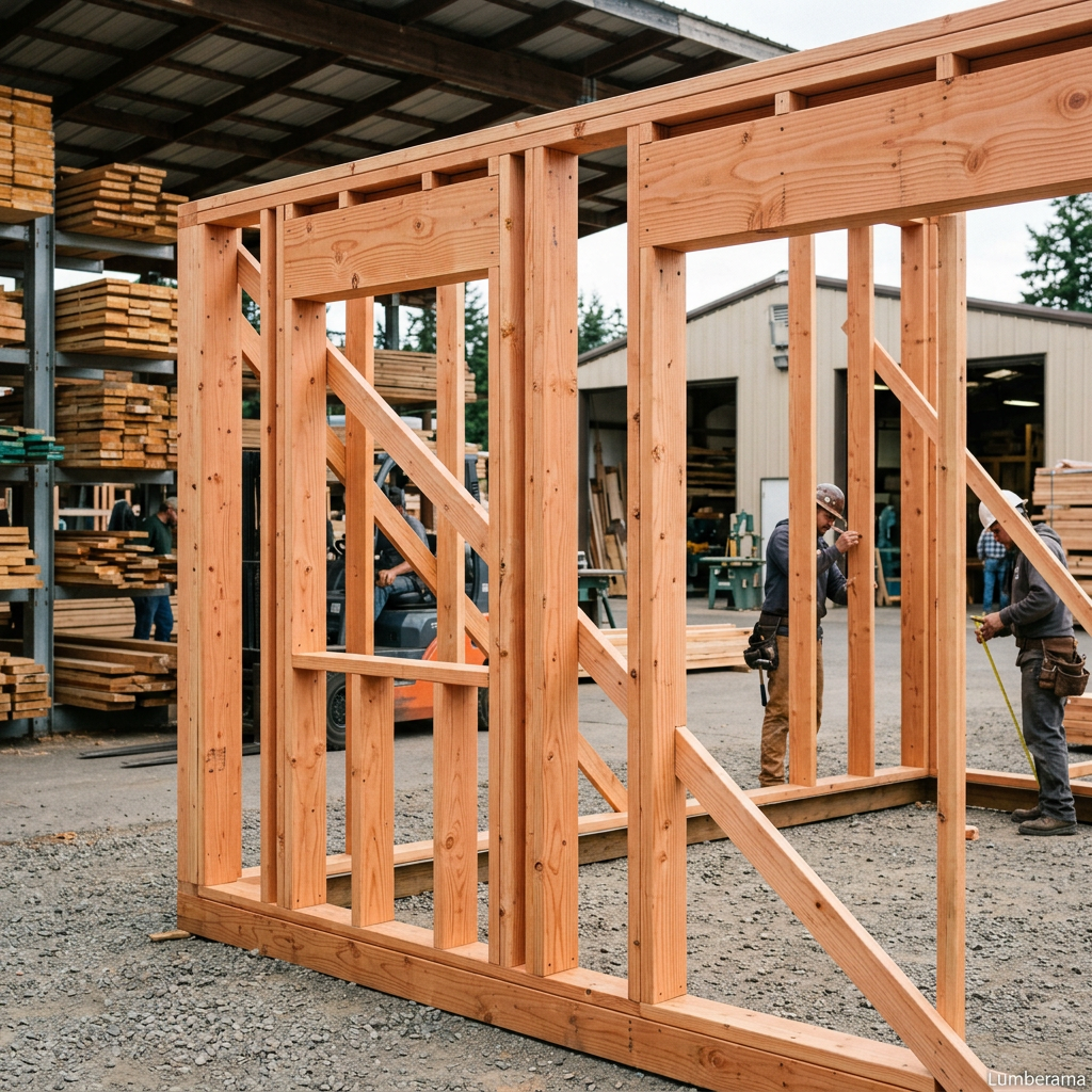 Douglas Fir Framing installed