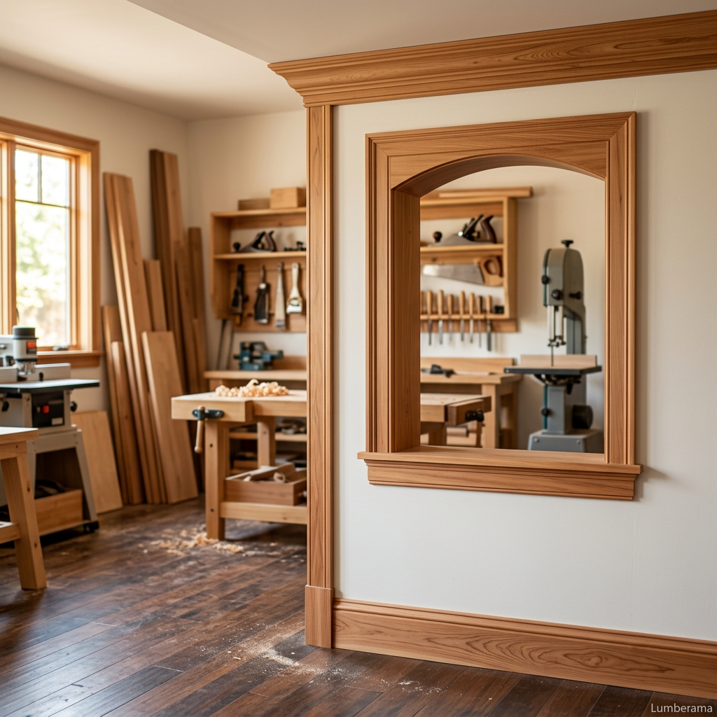 Cedar Trim & Molding installed