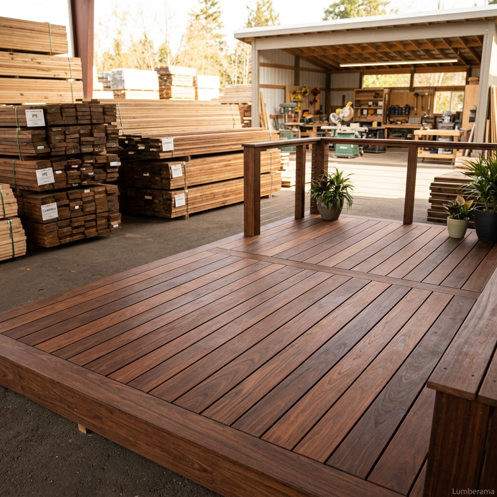 Ipe hardwood decking installation