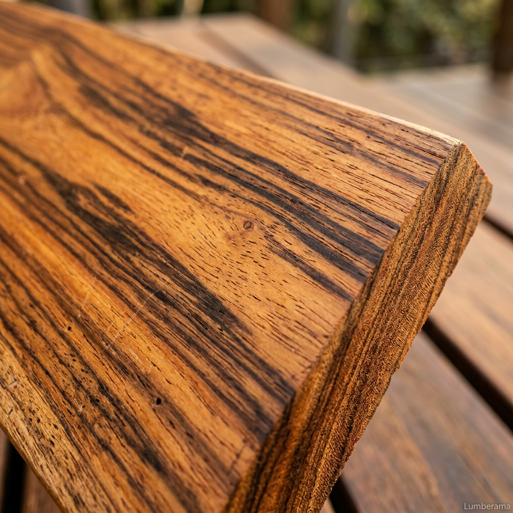 Tigerwood Decking wood grain