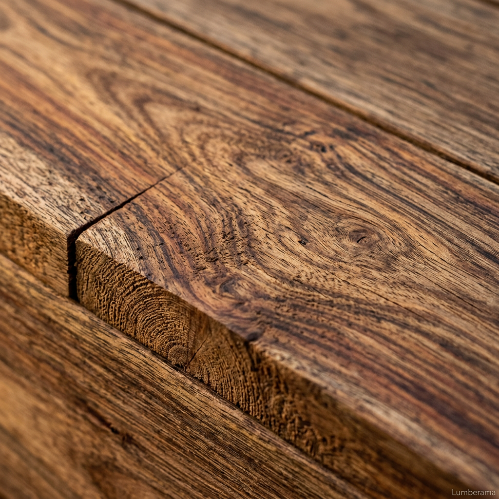 Acacia Decking wood grain