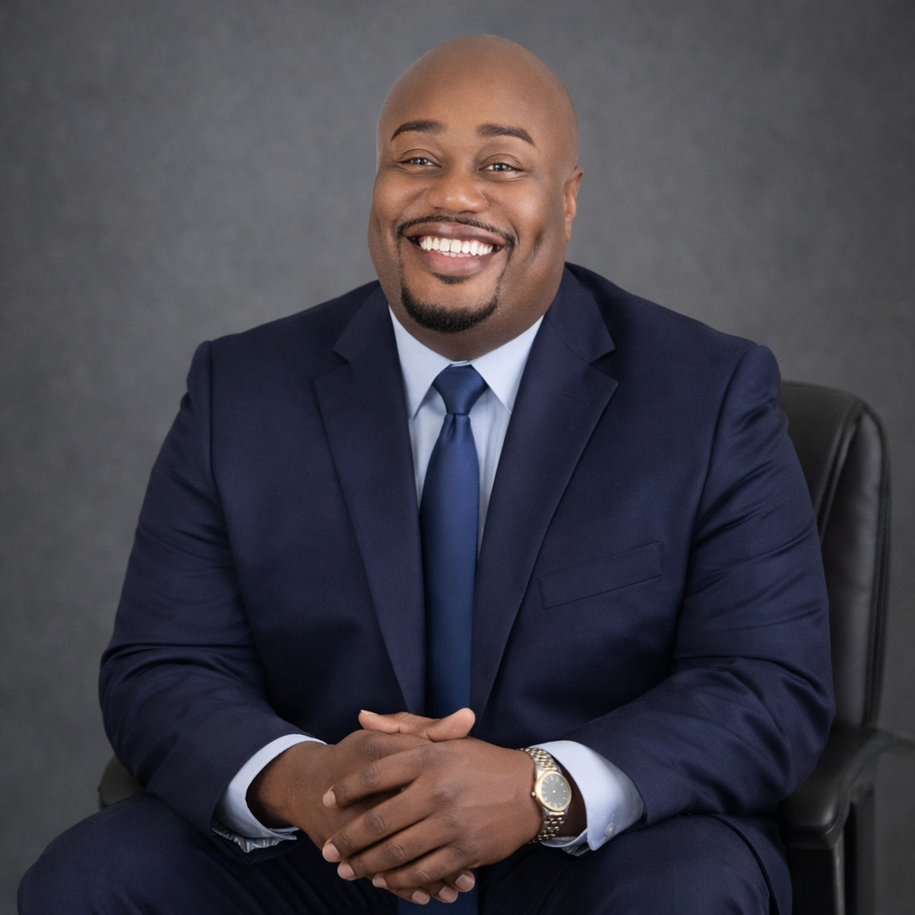 Portrait of Xavier Robinson, VP of Security Operations and Compliance