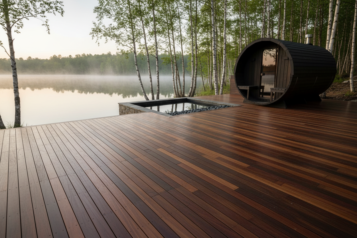 Lakefront Sauna & Cold Plunge Deck