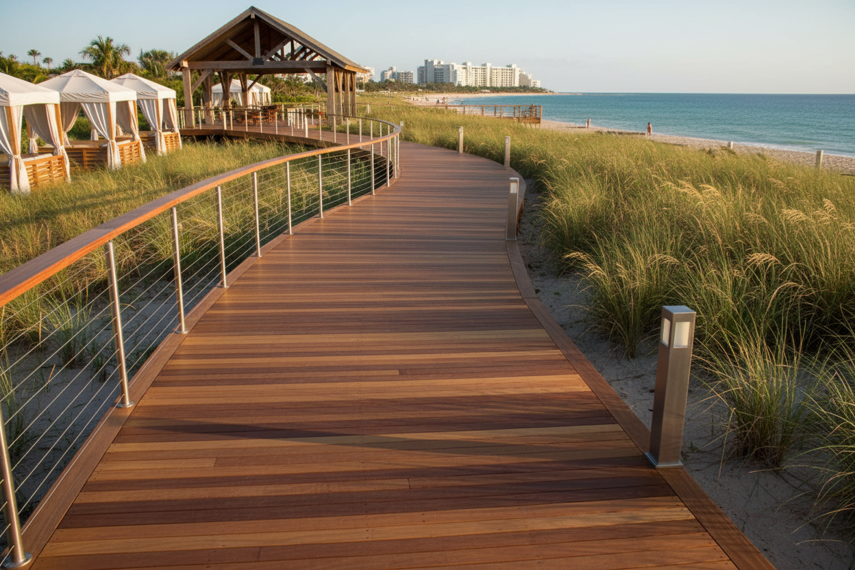 Oceanfront Resort Boardwalk — Boardwalk (Boardwalk & Commercial) | Ipe Wood Design Inspiration