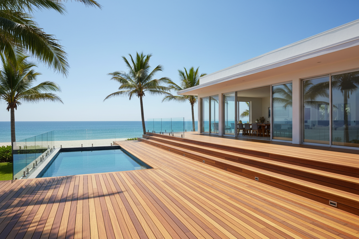 Beachfront Vacation Home Deck