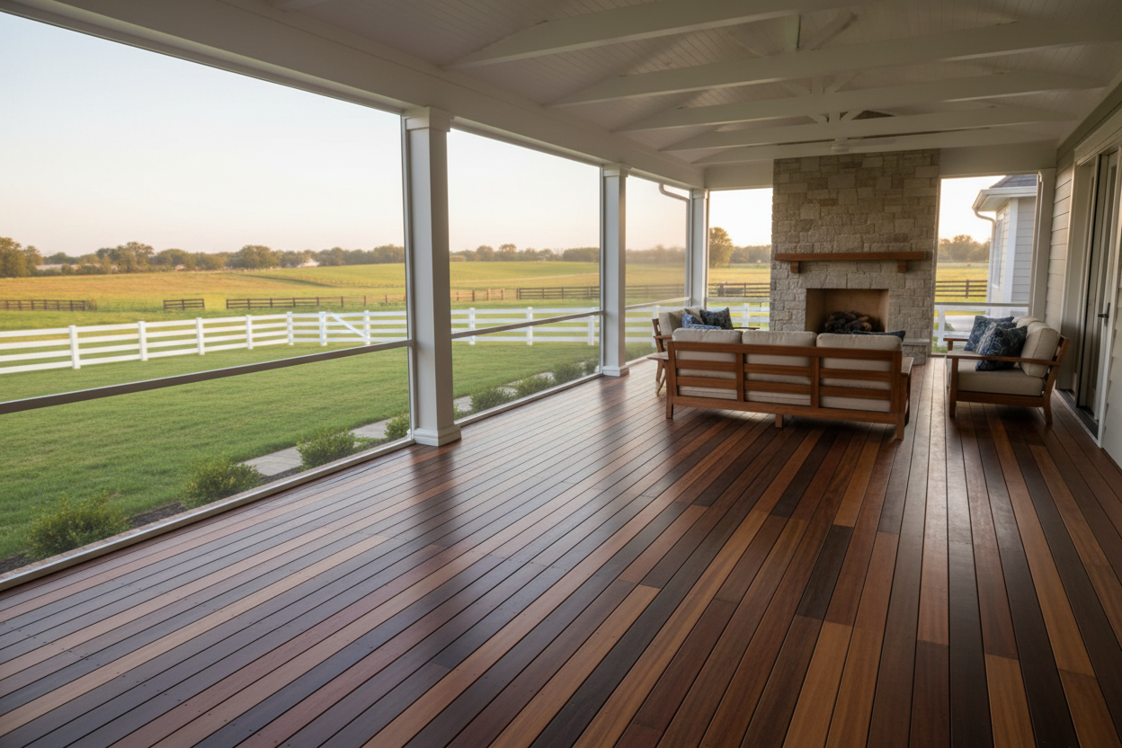 Modern Farmhouse Screened Porch