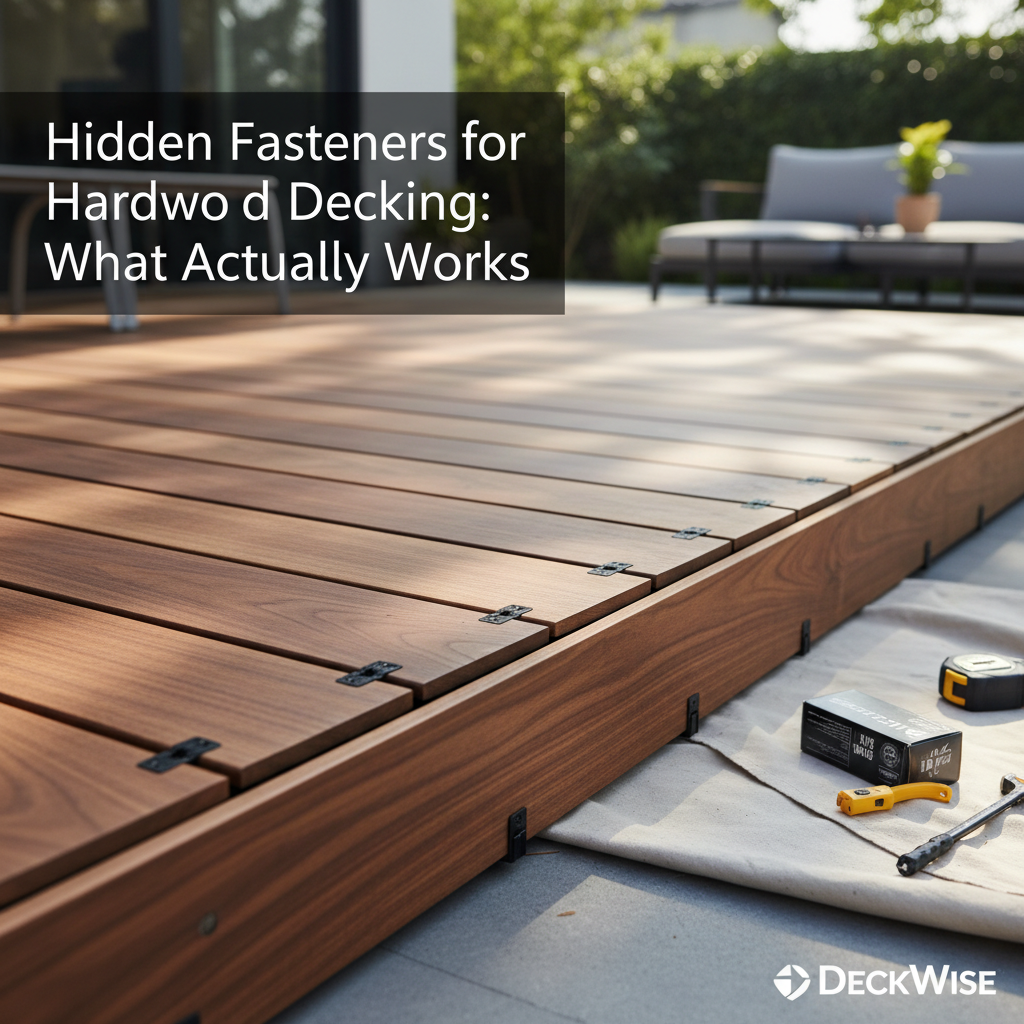 Hidden Fasteners for Hardwood Decking: What Actually Works