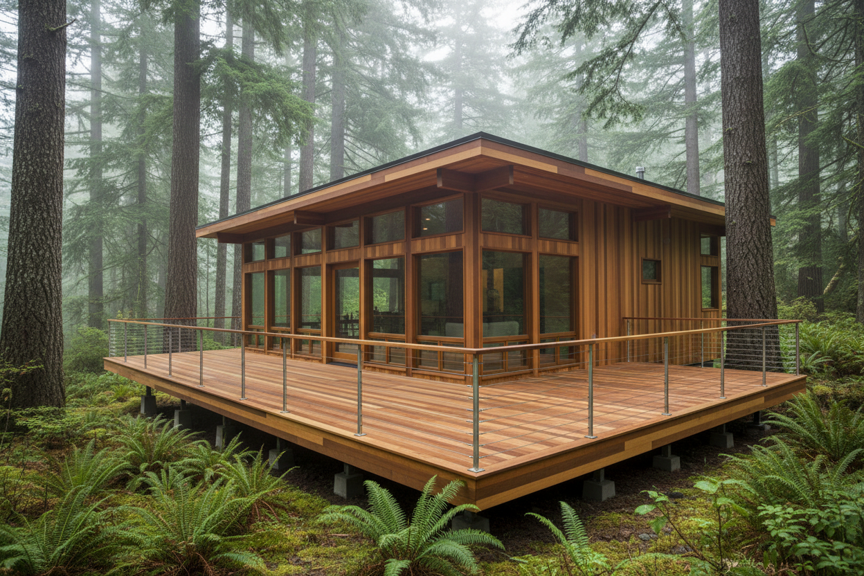 Pacific Northwest Forest Cabin