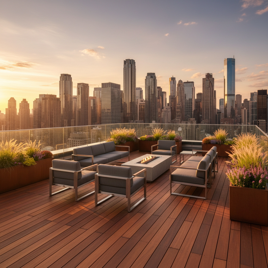 _ Rooftop Decks hardwood