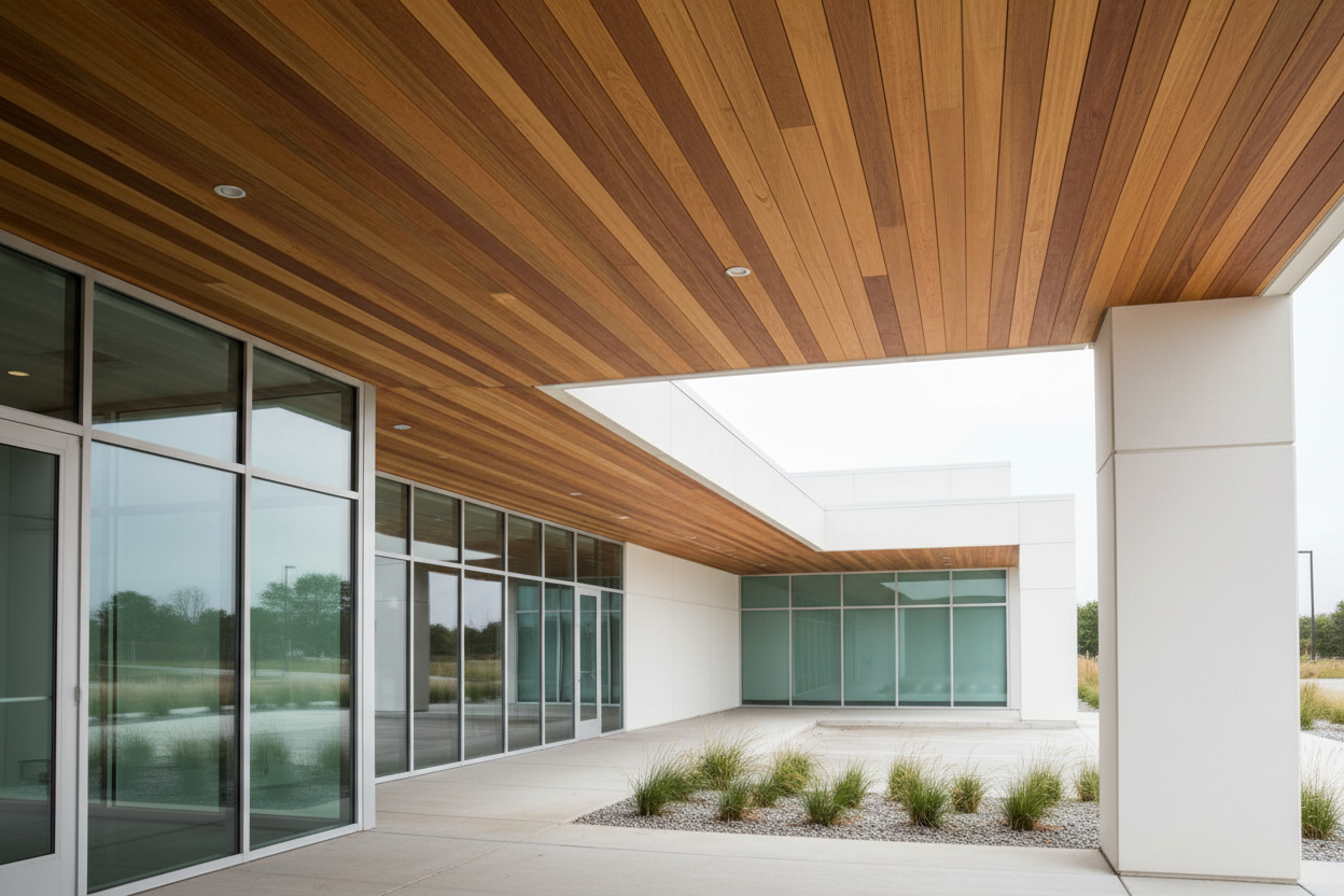 Modern Commercial Building Soffit