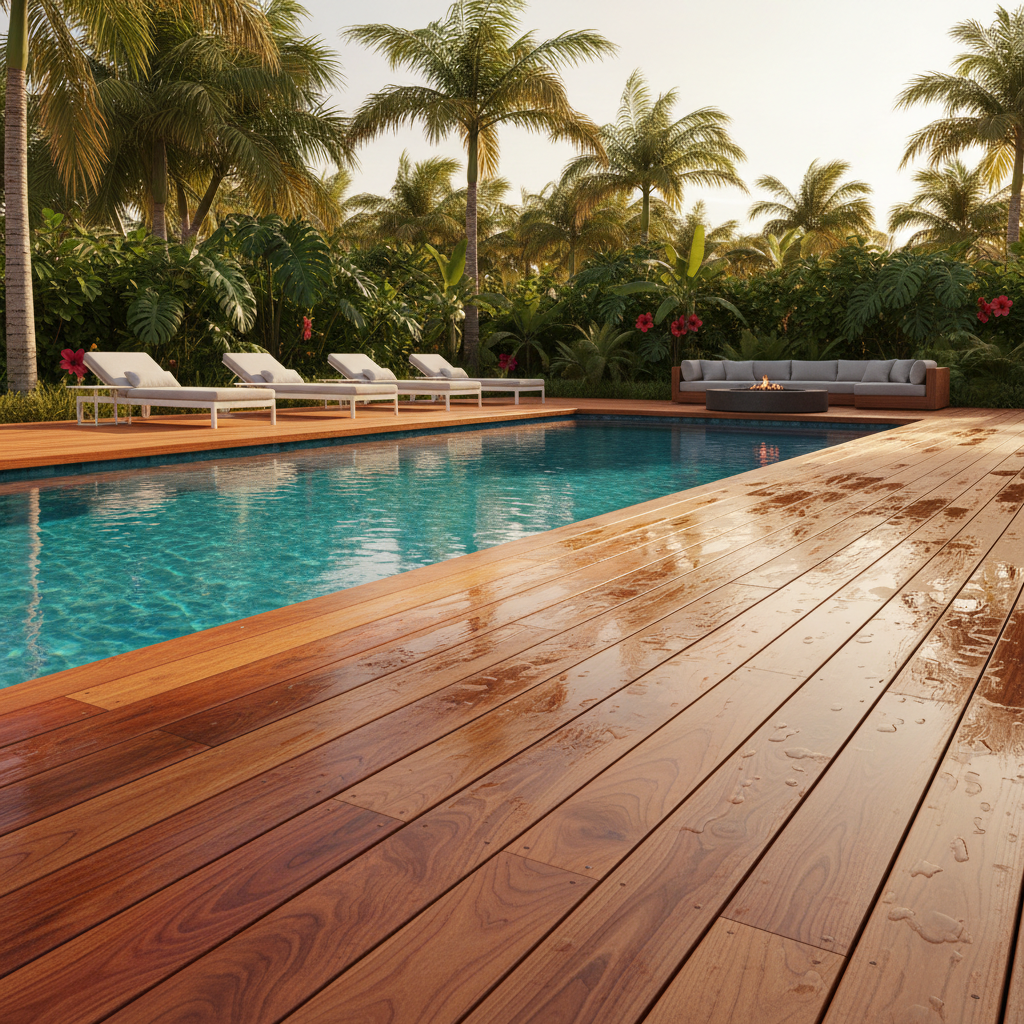 _ Pool Decks hardwood