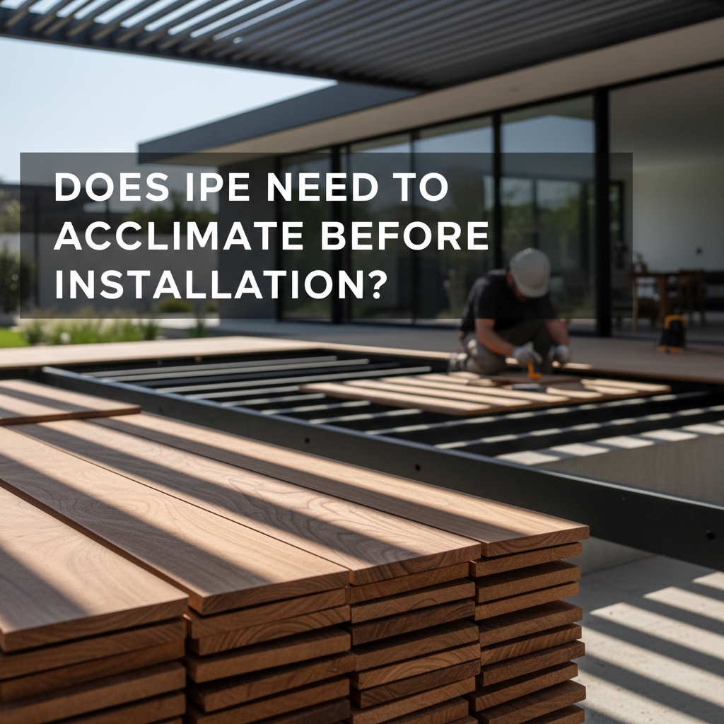 Does Ipe Need to Acclimate Before Installation?