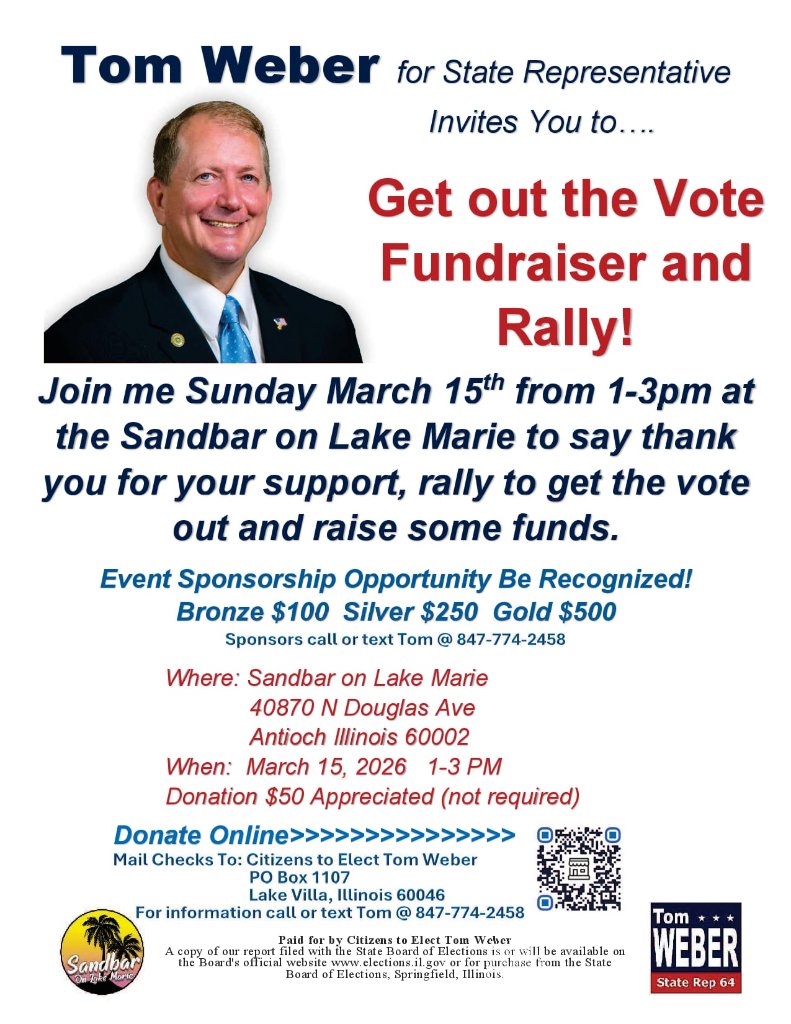 Why I'm Supporting Tom Weber and Attending the March 15th Event
