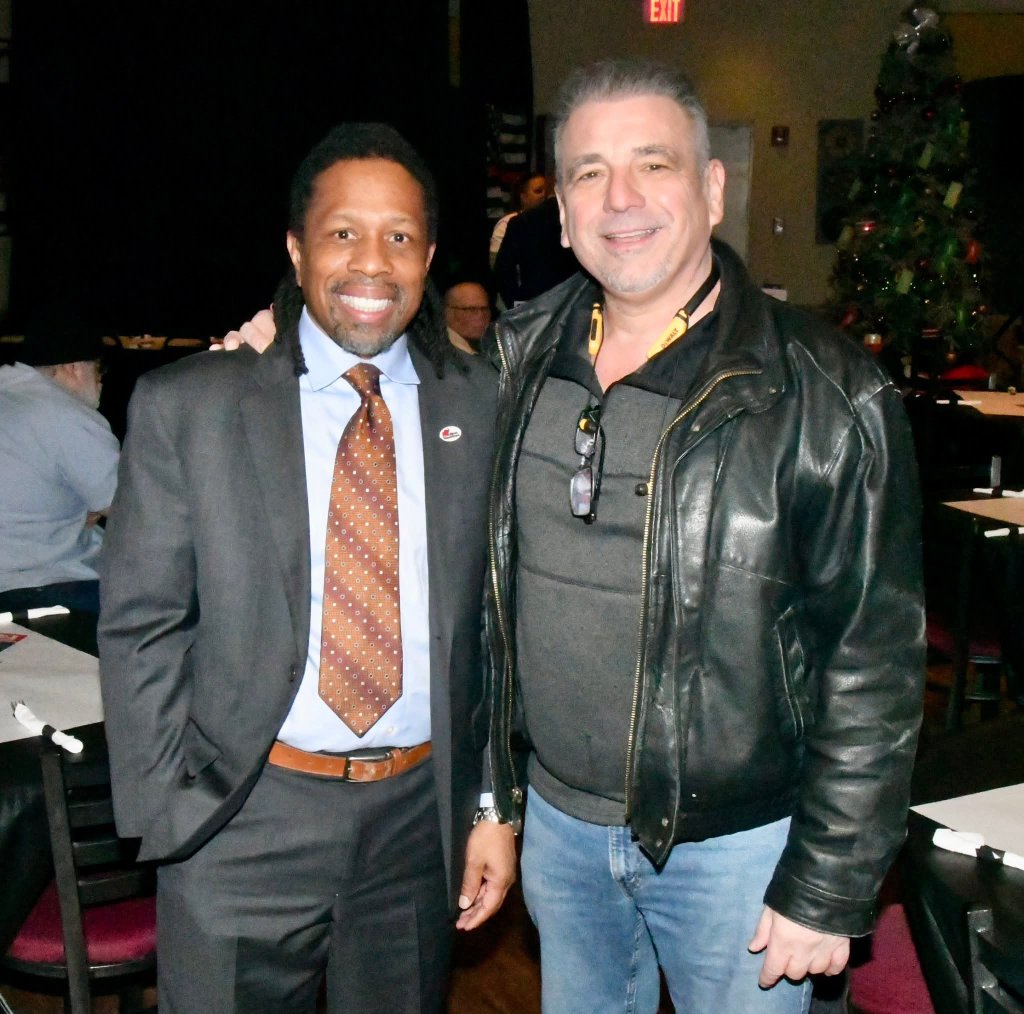 Sheriff James Mendrick and event organizer