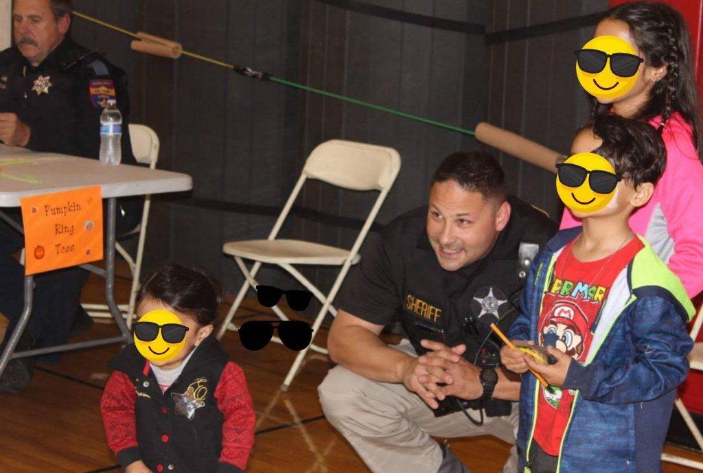 Roman Buchberger engaging with community members and children