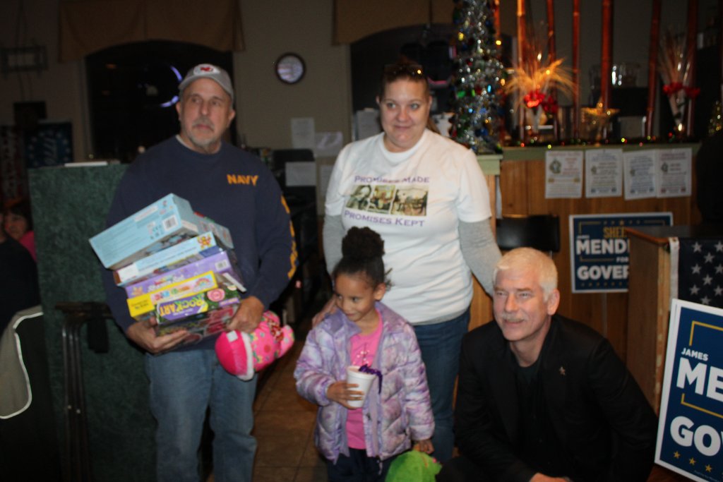 Megan's family with community support
