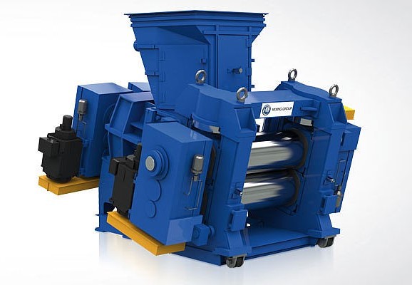 Twin Screw Discharge Extruder with Roller Head