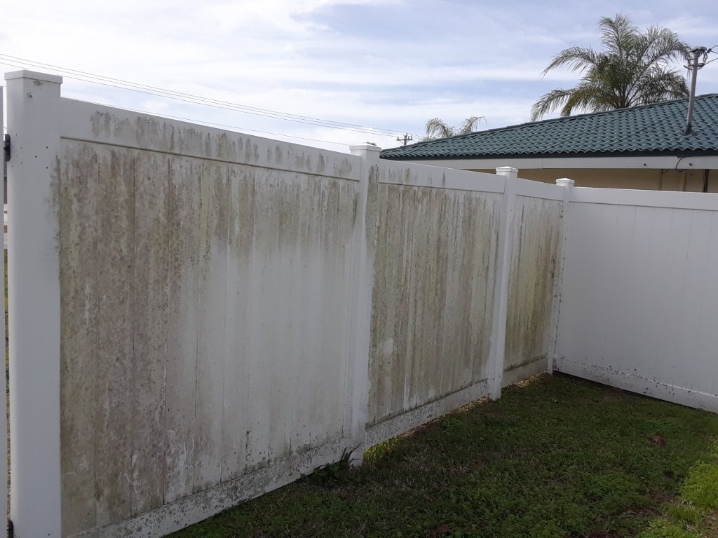 Before - Fence Cleaning Transformation