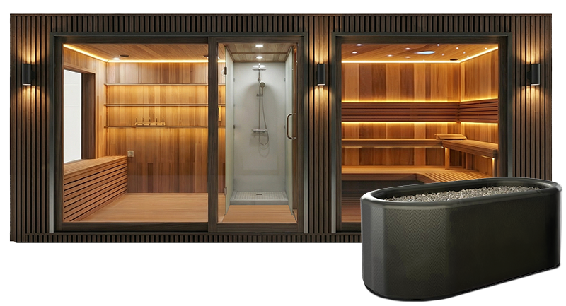Sauna and cold plunge facility