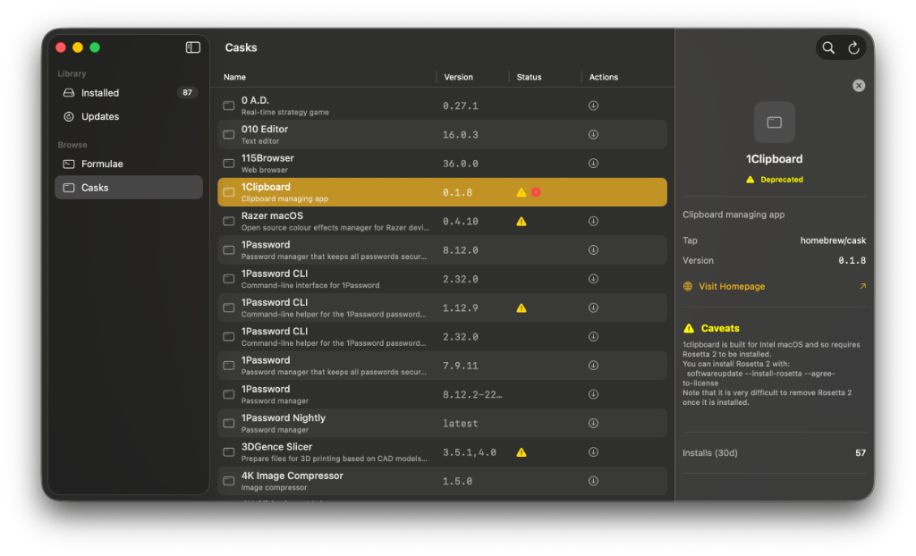 Malted Main Interface