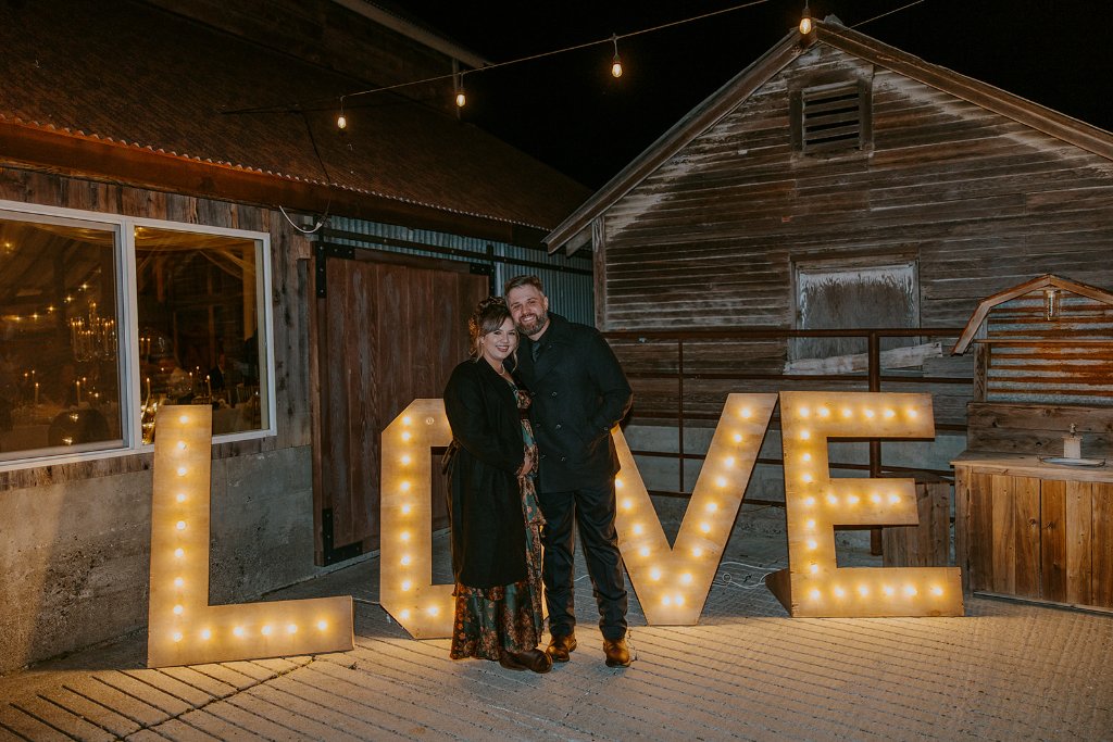 LOVE Sign at Night