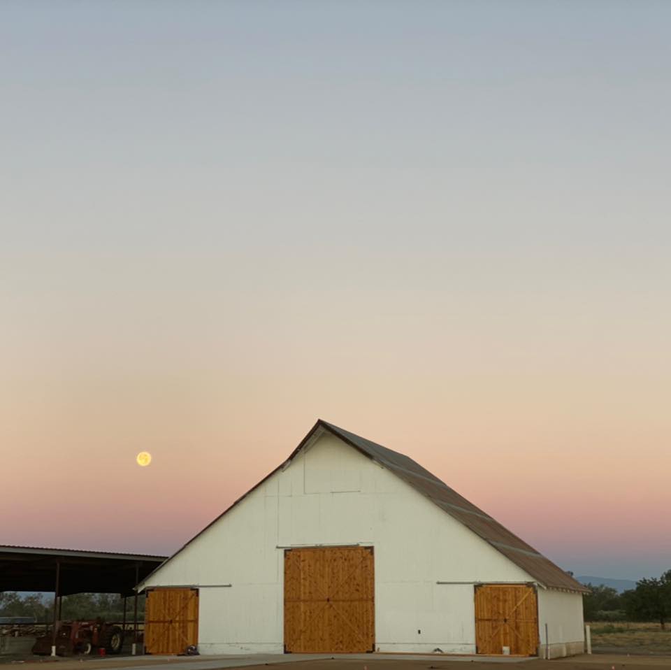 White Barn Sunset