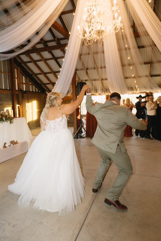 Brown Barn Interior Ceremony