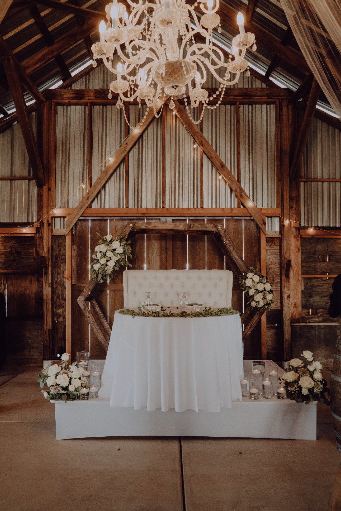 Brown Barn Ceiling Draping